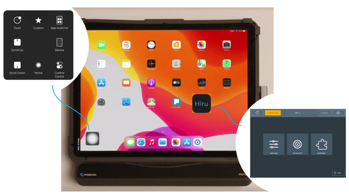 Assistive touch and Hiru App