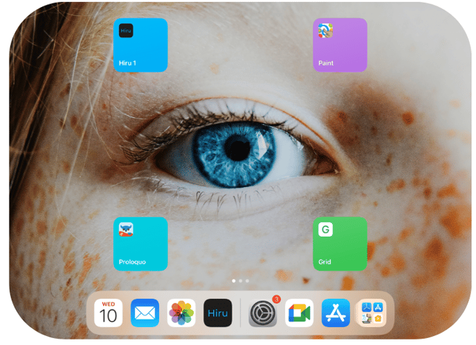 Early stage user 1 home screen
